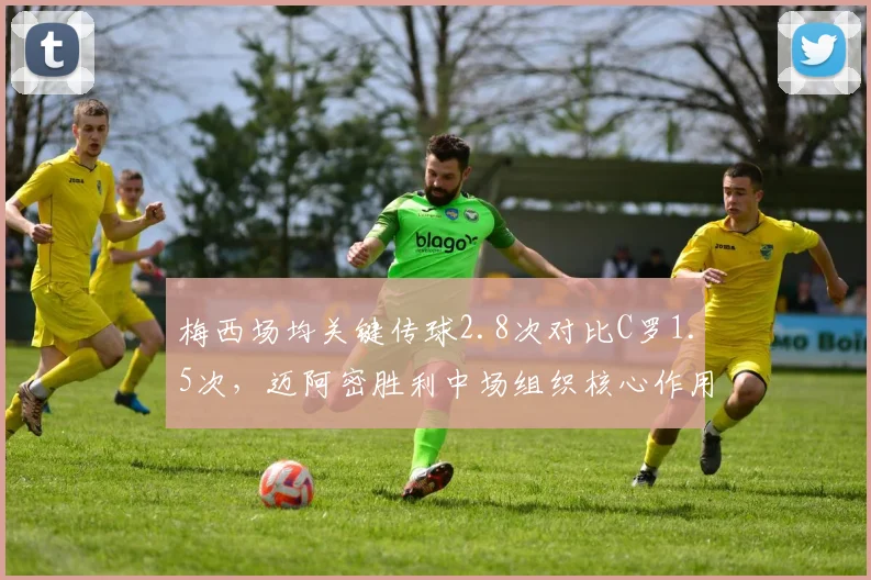 梅西场均关键传球2.8次对比C罗1.5次，迈阿密胜利中场组织核心作用差异